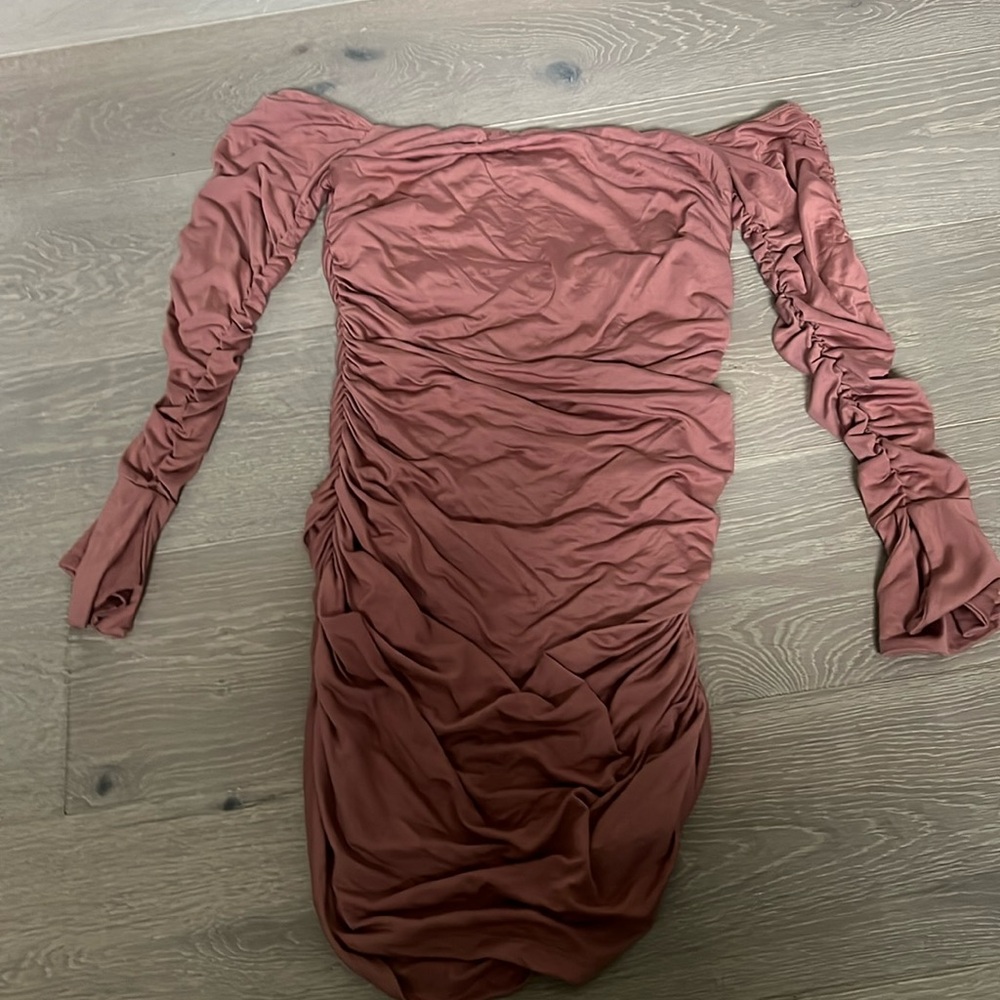 WAYF off the shoulder mini dress